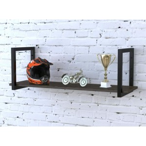 Полка PL-1-16 Loft Design Венге Корсика 92 см Черный
